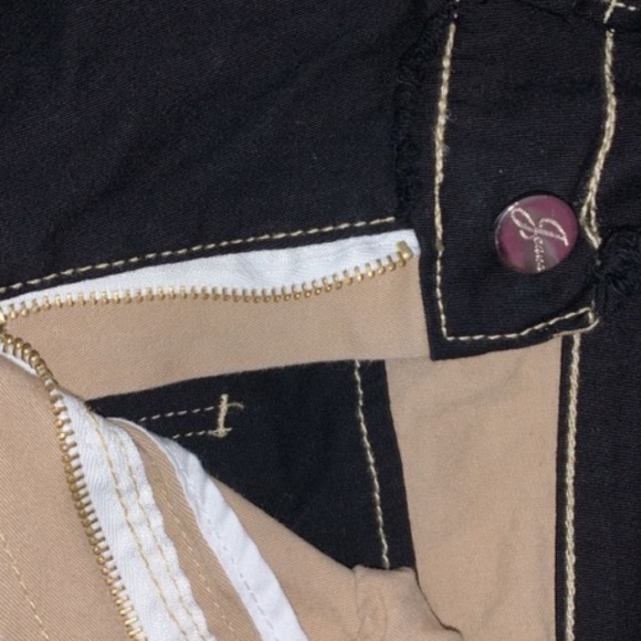 Brown, white and black patchwork denim never worn - Picture 5 of 9